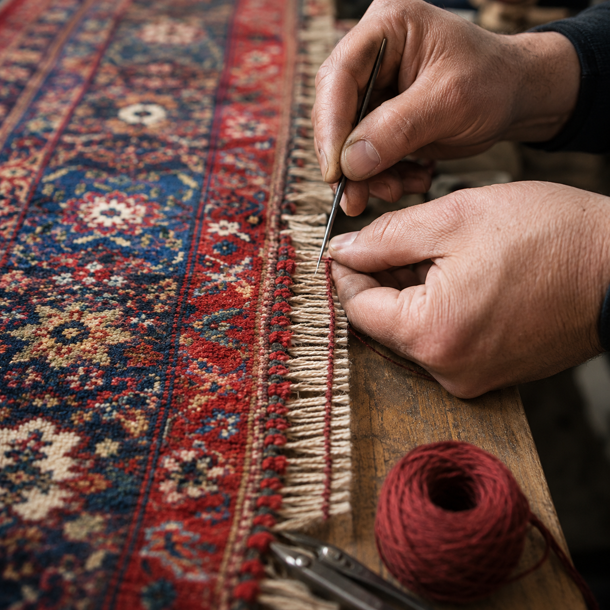 Réparation de lisière à Braine-l’Alleud : une restauration indispensable pour préserver vos tapis